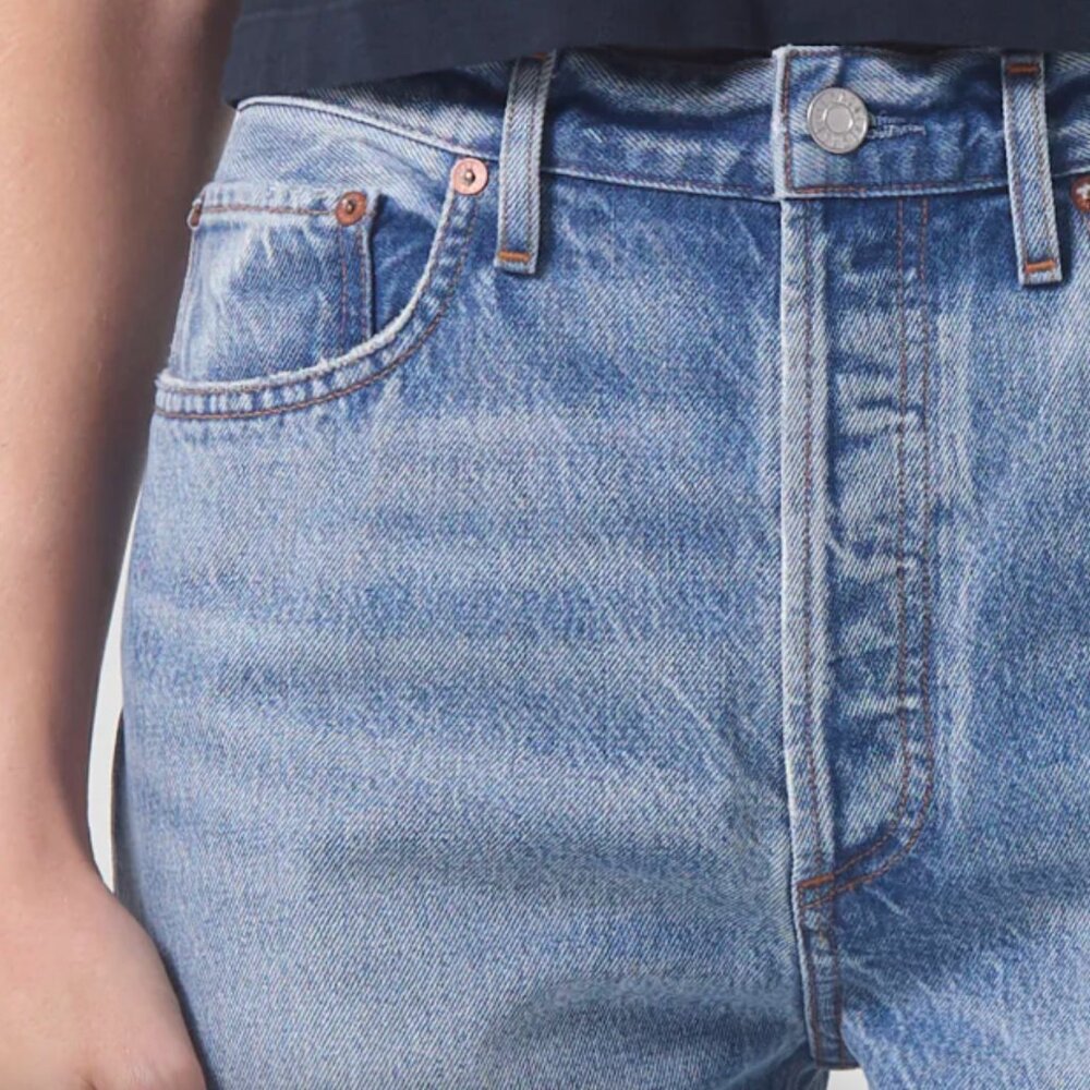 AGOLDE 90'S Pinch Waist Button-up Blue Jeans | Size 25 Focus